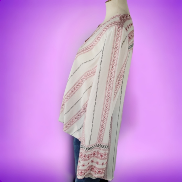 Elan High- Low Long Sleeve Drapey Top - Picture 6 of 10